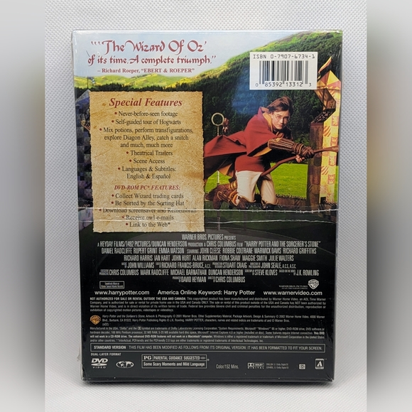 Harry Potter & the Sorcerers Stone 2 Disc DVD Factory sealed - Picture 3 of 3
